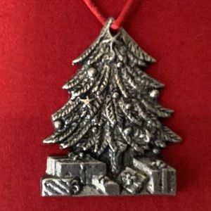 Holiday Pewter Christmas Tree Necklace